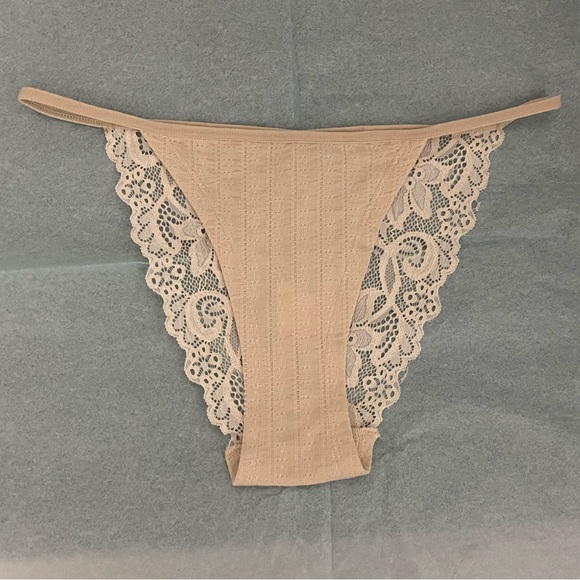 NWT Anthropologie Pointelle & Lace Panty Size L/XL - Picture 2 of 4